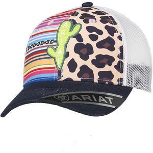 Ariat Snap Back Ball Cap - Leopard / Cactus Print