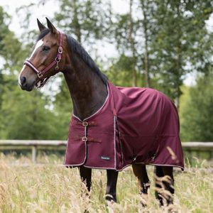Horze Glasgow Standard Neck 0g Rain Sheet - Burgundy