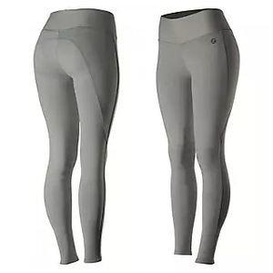 Horze Juliet Womens Hyper Flex Knee Patch Tights - Grey