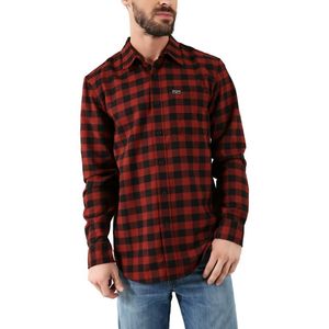Kimes Ranch Men's Garrison Plaid Dress Shirt - Red