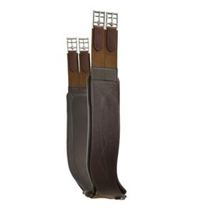 Total Saddle Fit StretchTec Shoulder Relief Leather Jump Girth - Brown