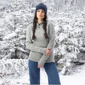 Stanfield's Heritage Heavy Wool Henley With Hood - Rock Ridge