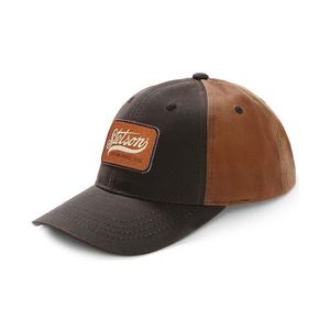 Stetson Men's Two-Tone Oil Cloth Baseball Cap - Brown