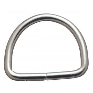 Western Rawhide Welded Dee 3/8" Die Cast Nickle Plated Ring