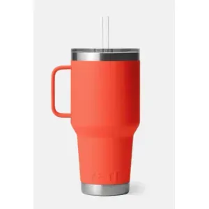Yeti Rambler 1L(35oz) Straw Mug with Straw Lid - Papaya