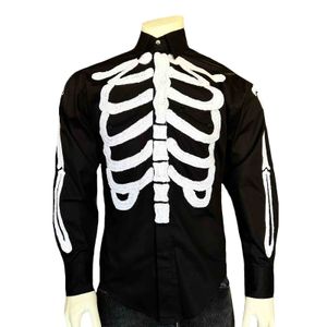 Rockmount Men's Zombie Cowboy Embroidered Western Shirt - Black