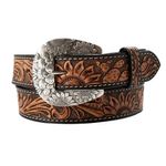 angel-ranch-sunflower-cactus-tooled-belt