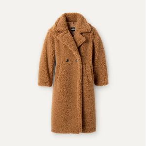 Ugg Women's Gertrude Long Teddy Coat - Chestnut