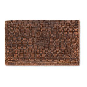 Ariat Paige Basket Weave Leather Wallet - Brown