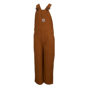 Carhartt Kids' Canvas Bib Overall - Brown