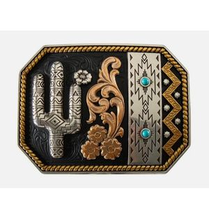 Blazin Roxx Cactus Floral Belt Buckle