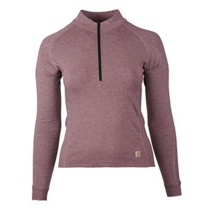 Carhartt Women's Base Force Heavyweight Quarter-Zip - Wine