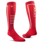 ariat-ariattek-slimline-boot-sock-red-bud-party-punch