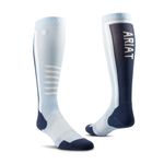 ariat-ariattek-slimline-boot-sock-azure-sea-blue