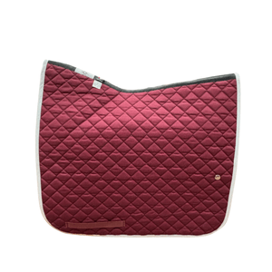 Ogilvy Dressage Baby Pad - Burgundy / White