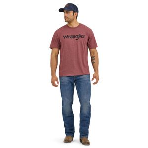 Wrangler Men's Year Round Short Sleeve Tee - Burgundy