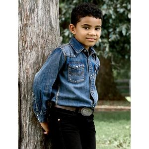 Wrangler Kids' Work Western Long Sleeve