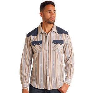 Panhandle Men's Snap Front Shirt - Grey