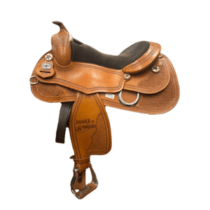 Used Continental Western Saddle 16"/FQH - Tan