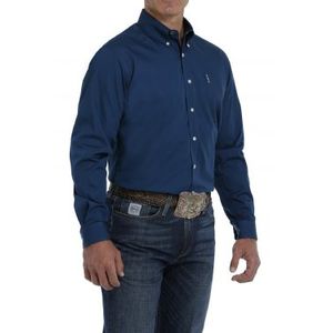 Cinch Men's Arenaflex Long Sleeve Shirt - Blue