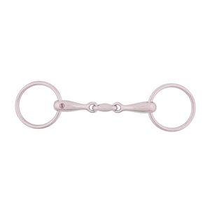 BR Double Jointed Loose Ring Snaffle - 18mm Mouthpiece