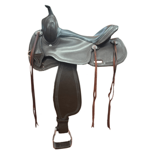 Used Copper Canyon Western Saddle 16"FQH - Brown