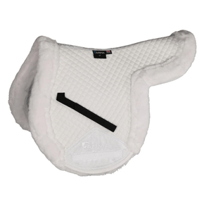 Shires Arma SupaFleece Rimmed Shaped Pad - White