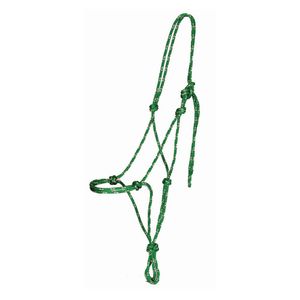 Burwash Natural Rope Halter - Green