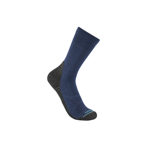 Carhartt Men's Lightweight Synthetic-Merino Wool Blend Crew Sock - Royal Blue