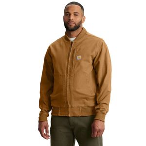 Carhartt Men's Rugged Flex Duck Relaxed Fit Bomber Jacket - Carhartt Brown
