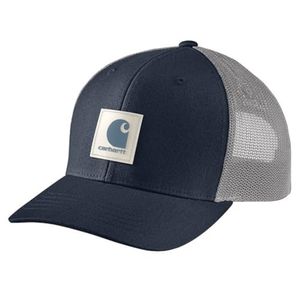 Carhartt Rugged Flex Twill Mesh Back Logo Patch Cap - Navy