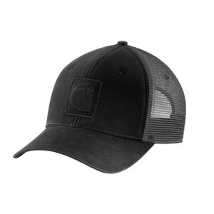 Carhartt Canvas Logo C Mesh Back Cap - Black