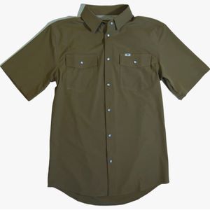 Ferrell Men's CORE Short Sleeve Snap Shirt - Khaki
