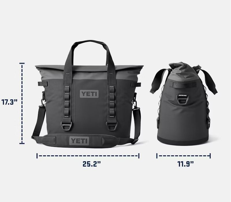 Yeti Hopper M30 Soft Cooler dimensions 2