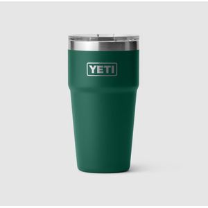 Yeti Rambler 591ml(20oz) Stackable Cup with MagSlider Lid - Black Forest Green