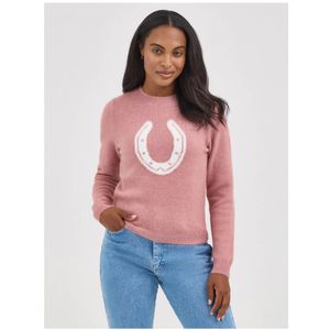 Wrangler Women's Retro Americana Horseshoe Sweater - Pink