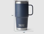 RAMBLER 20OZ TRAVEL MUG Dimensions