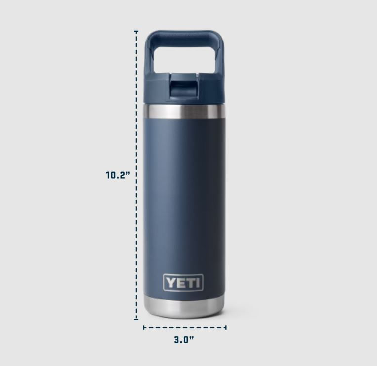 RAMBLER 18OZ STRAW Size