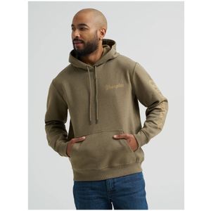 Wrangler Men's Rope Logo Hoodie - Burnt Olive