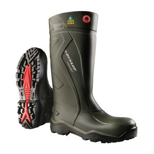 Dunlop Purofort+ Full Safety 15'' Insulated PU SD Work Boots - Green