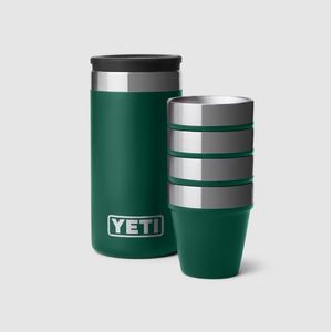 Yeti Shot Glasses & Carrying Case - Black Forest Green