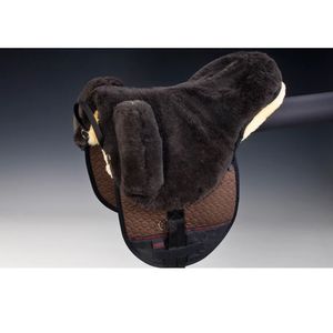 HorseDream Lammfelle Premium Plus Bareback Pad - Brown/Natural