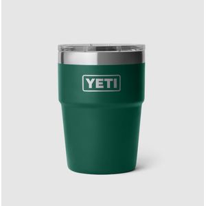 Yeti Rambler 473ml(16oz) Stackable Cup with Magslider Lid - Black Forest Green
