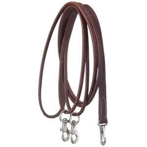Tough 1 Royal King Leather Draw Reins - Brown