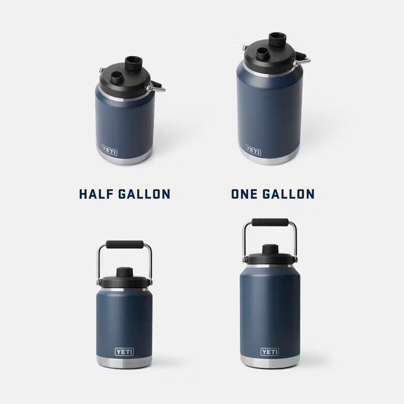 Yeti  Jugs - size comparison
