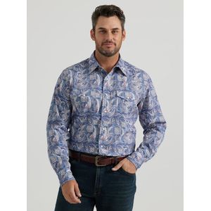 Wrangler Men's 20X Advanced Comfort Shirt - Blue