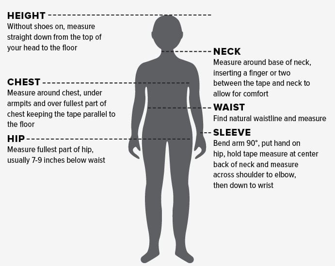 Ariat Kids Clothing Measurements