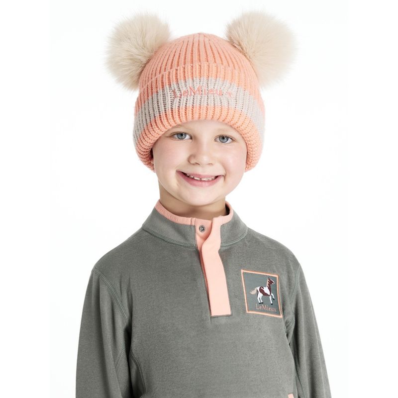 lemieux-mini-double-pompom-beanie-peach