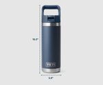 RAMBLER 18OZ STRAW BOTTLE Dimentions