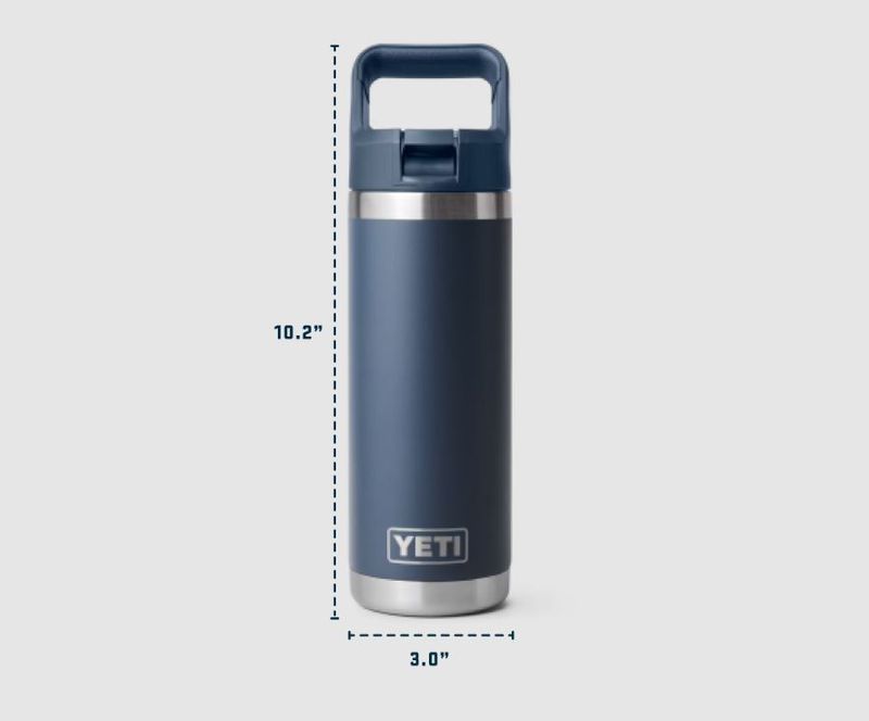 RAMBLER 18OZ STRAW BOTTLE Dimentions